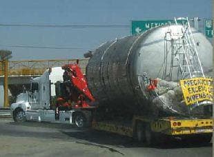 Transporte con exceso de dimensiones