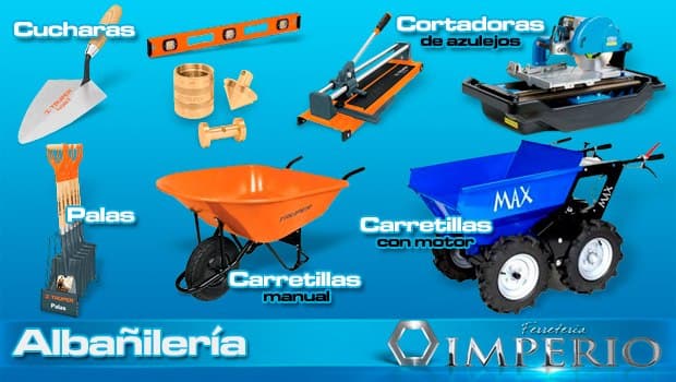 Herramientas para albañilería